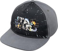 Star Wars Classic Embroidered Logo Flatbrim Baseball Cap Hat, Boys Youth