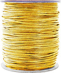 Mandala Crafts 1.5mm 109 Yards Light Gold Cotton Waxed Cord by MandalaCrafts