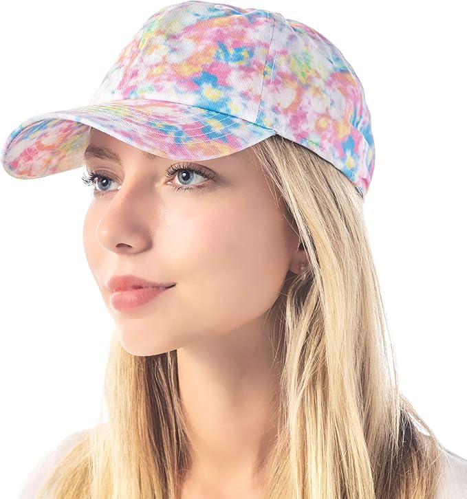 Cotton Baseball Cap Dad Hat – Washed Low Profile Adjustable Hat for Men Women Casual Outdoor Running Golf