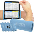 Sports Unlimited Youth Triple Wrist Coach, Football Wristbands for Plays, Baseball Wristbands, QB Arm Bands