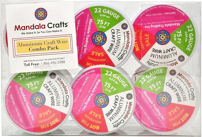 Mandala Crafts 22 Gauge Anodized Aluminum Craft Wire - Image 2