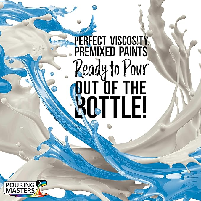 Pouring Masters Cerulean Blue Ready to Pour Acrylic Pouring Paint - Image 2