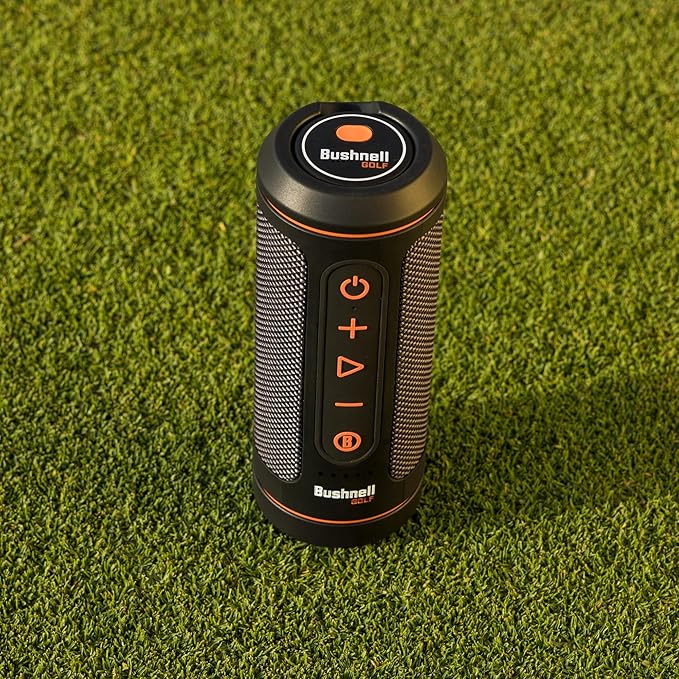 Bushnell Golf Wingman 2 GPS Bluetooth Speaker | Audible Distances, Magnetic Cart Mount, Custom Sound Bites, TWS Pairing & USB-C Charging