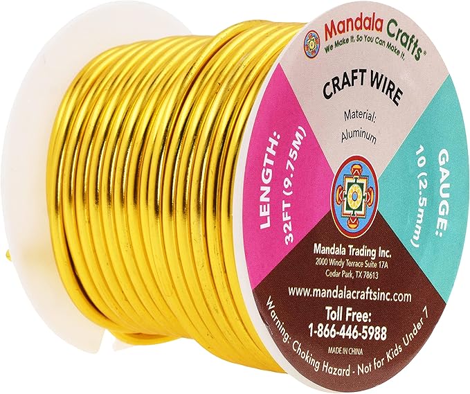 Mandala Crafts 10 Gauge Anodized Aluminum Craft Wire - Image 2