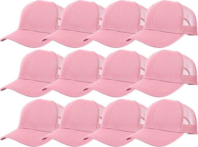 Gelante Mesh Trucker Hat Baseball Cap Structured Front Panel Wholesale LOT 12 Pack