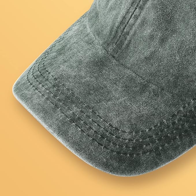 MEINICY 3 Packs Washed-Cotton Plain Baseball Cap, Vintage Adjustable Dad Hats Gift for Men/Women,Unstructured