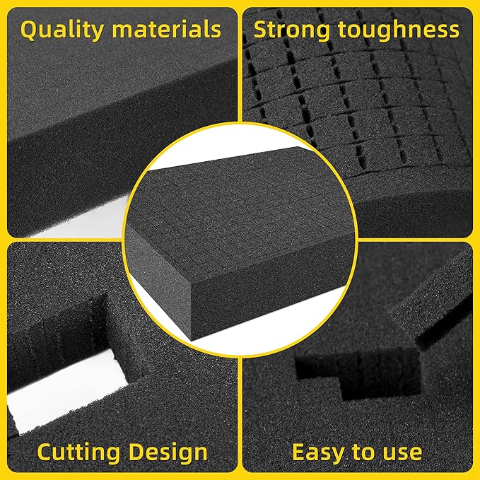 DECOHS 4 PCS Pick Apart Foam Insert- 2 Size Pick and Pluck Foam- Pluck Pre Cube - Image 5
