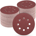 100 PCS 5 Inch Sanding Discs 150 Grit, Round Hook and Loop Sandpaper by POTUINOM