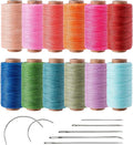 0.55mm Bonded Round Waxed Polyester Thread 76 Yards Each, 12 Rainbow Color Wax by Wearecommittedtohelpingpeoplecreatebeautifuluniqueandpersonalizedhandcraftedcreations