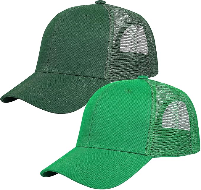 Falari Trucker Hat Baseball Cap Structured Plain Design 6 Panel, Adjustable Size