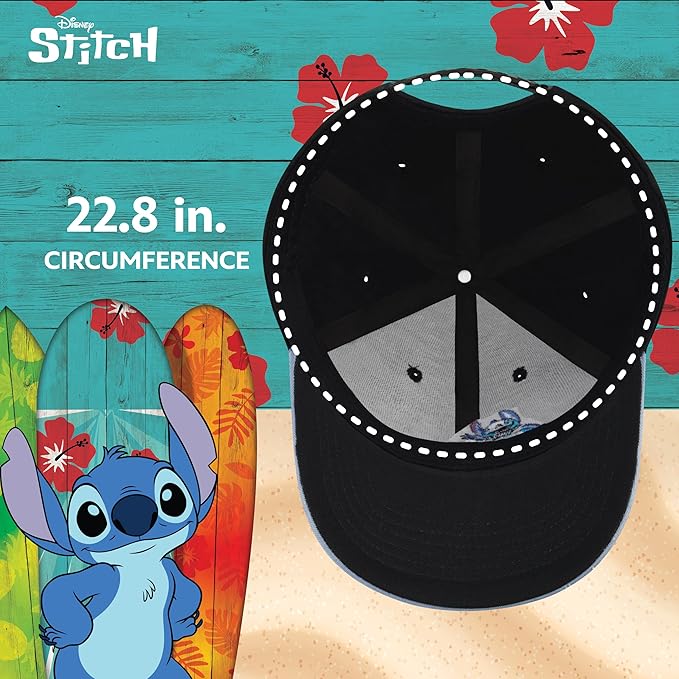 Disney Stitch Dad Hat, Adult Cotton Baseball Cap with Curved Brim