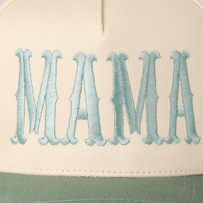MIRMARU Two-Tone Vintage Canvas Trucker Hats for Men & Women, Adjustable Size Baseball Caps with Trendy Embroidered Design
