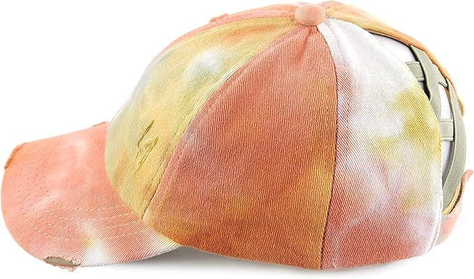 C.C Ponycap Messy High Bun Ponytail Adjustable Glitter Mesh Trucker Baseball Cap