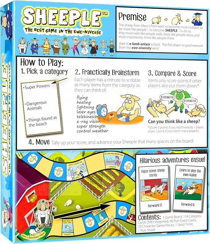 SHEEPLE™ - Where Great Minds Think Alike - Funny Word Association Party Game - - Image 8