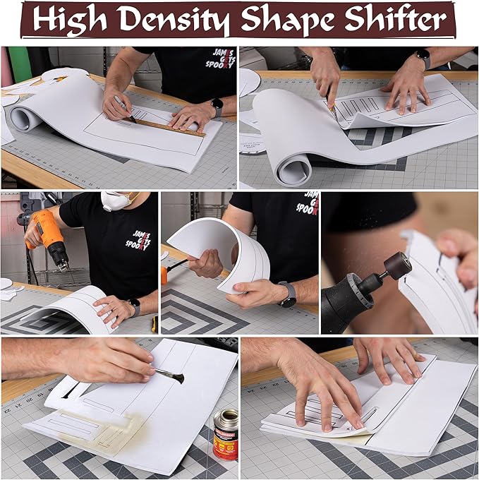 Shape Retention EVA Cosplay Foam 2mm 14x39 inch White or Black High Density EVA - Image 5