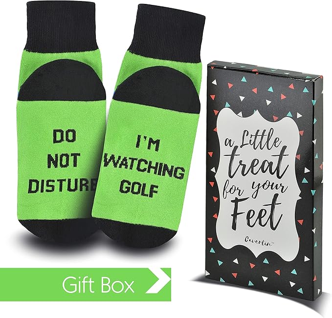 Cavertin Men's Funny Socks Hunting Fishing Football Baseball Gaming Golf Taco Pizza Bacon Christmas Gift for Men