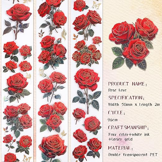 Rose Flower Scrapbook Supplies - Image 4