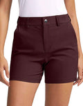 SANTINY Women's 5" Golf Shorts with Pockets Quick Dry Stretch Work Outdoor Hiking Shorts for Women Casual Summer