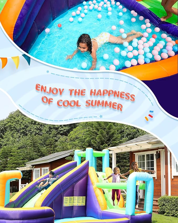 AirMyFun Inflatable Waterslide, Water Bounce House - Image 6