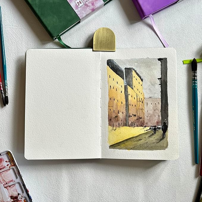 tumuarta 100% Cotton Watercolor Journal Sketchbook, Cold Press, 7.5x5 in - Image 8