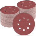 100 PCS 5 Inch Sanding Discs 180 Grit, Round Hook and Loop Sandpaper by POTUINOM