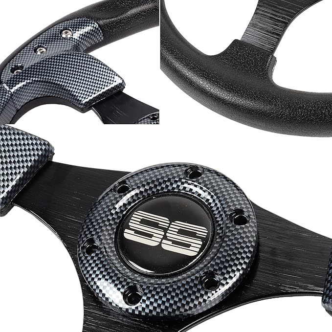 Golf Cart Steering Wheel 12.5 inch Universal for Club Car DS Precedent Tempo EZGO RXV TXT Yamaha