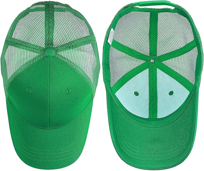 Falari Trucker Hat Baseball Cap Structured Plain Design 6 Panel, Adjustable Size