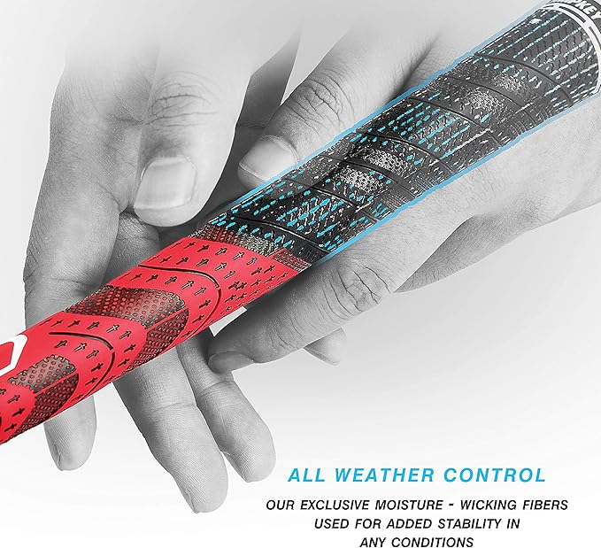 CHAMPKEY Premium Hybrid Golf Grips 13 Pack with All Repair Kits - All Weather Performance Golf Club Grips - High Traction and Control Half Corded Golf Grips for Men