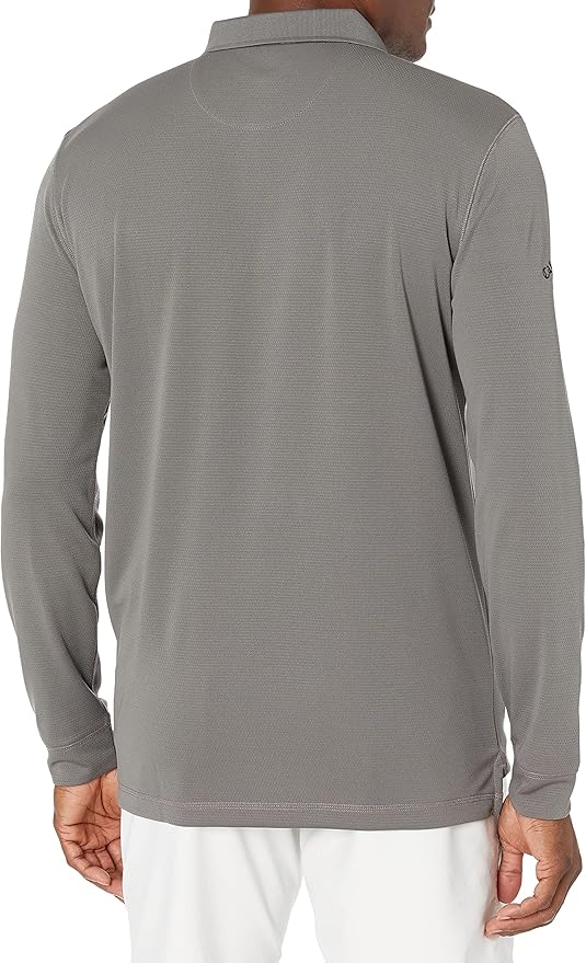 Callaway Men’s Long Sleeve Core Performance Polo, Opti-Dri Technology, Sun Protection, Golf Polo Shirts for Men