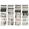 36 Rolls Vintage Washi Tape Pack Retro Arts Adhesive Tapes Wide Chronicle by Songdao