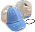 C.C Ponycap Messy High Bun Ponytail Adjustable Glitter Mesh Trucker Baseball Cap