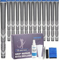 Geoleap Golf Grips Set of 13- Soft Reduce Taper Design Provides High Traction and Performance,13 Golf Club Grips with 15 Tapes or with All Repair Kits for Choice.