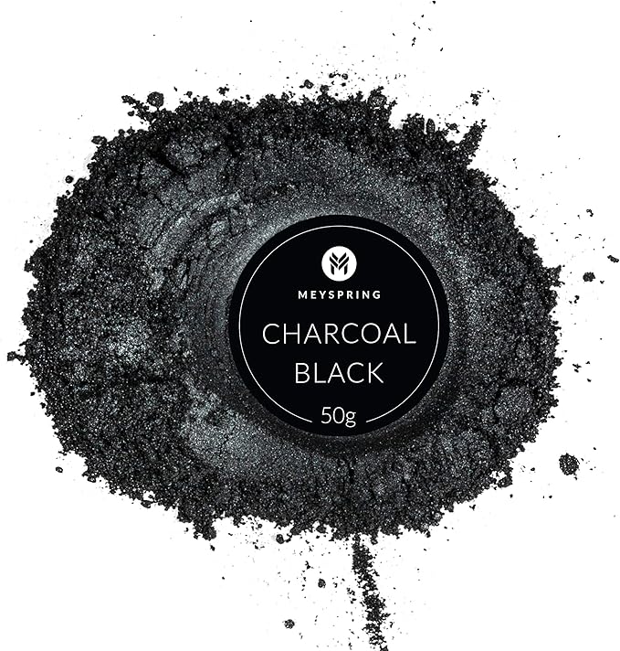 MEYSPRING Charcoal Black Mica Powder - Image 2