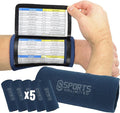 Sports Unlimited Youth Triple Wrist Coach, Football Wristbands for Plays, Baseball Wristbands, QB Arm Bands