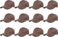 Gelante Plain Blank Baseball Caps Adjustable Back Strap Wholesale LOT 12 PC'S