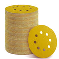 150PCS 800 Grit Gold Sanding Discs, 5-Inch 8-Hole Sandpaper by YEHBS