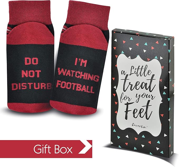 Cavertin Men's Funny Socks Hunting Fishing Football Baseball Gaming Golf Taco Pizza Bacon Christmas Gift for Men