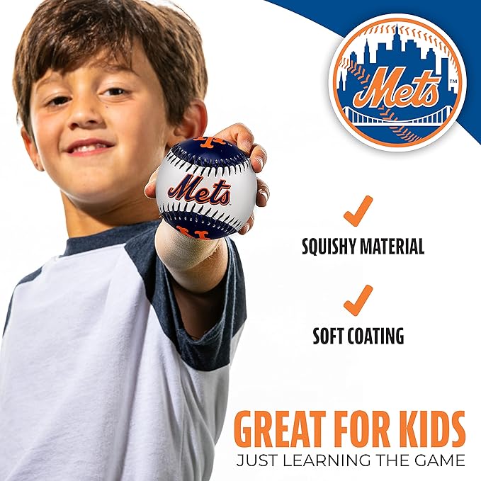 Franklin Sports MLB Team Soft Baseballs - Team Logo - Fan Shop Toy Baseball for Kids - Decoration for Desks and Office
