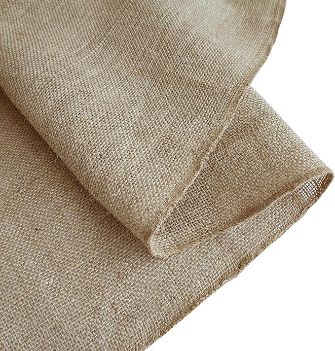 Shatex Natural Burlap Roll, 36inch x 18ft High Density Burlap Fabric - Image 2