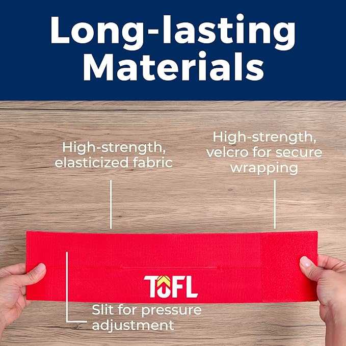 TOFL Baseball Glove Wrap Band for Mitt Shaping | Elastic Strap with Adjustable Closure for Pocket Forming & Storage | Youth & Adult Softball Mitt Care Accessory (Color & Quantity Options)