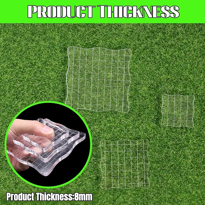 3Pcs Wave-Like Acrylic Blocks Set - Image 3