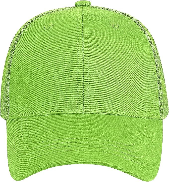 Falari Trucker Hat Baseball Cap Structured Plain Design 6 Panel, Adjustable Size