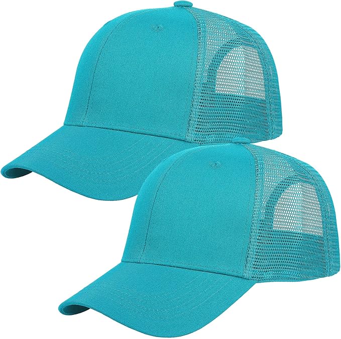 Falari Trucker Hat Baseball Cap Structured Plain Design 6 Panel, Adjustable Size