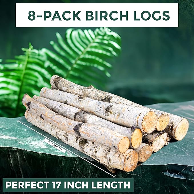 17 Inch Natural Birch Logs - Image 2