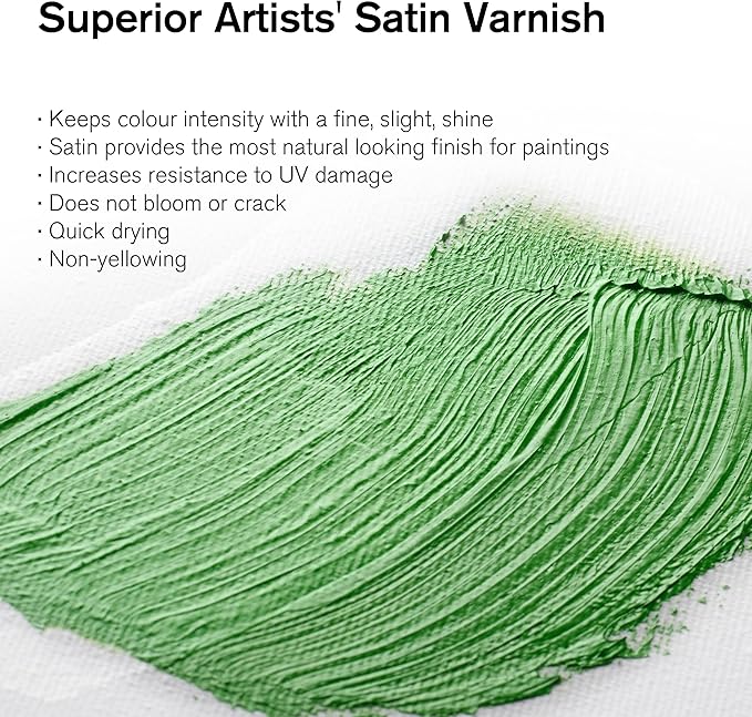 Winsor & Newton Professional Artists' Satin Varnish, 75ml Bottle - Image 2