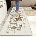 Western Kitchen Mat Rugs Set of 2 Aztec Anti Fatigue Non-Slip Kitchen mats by weesire