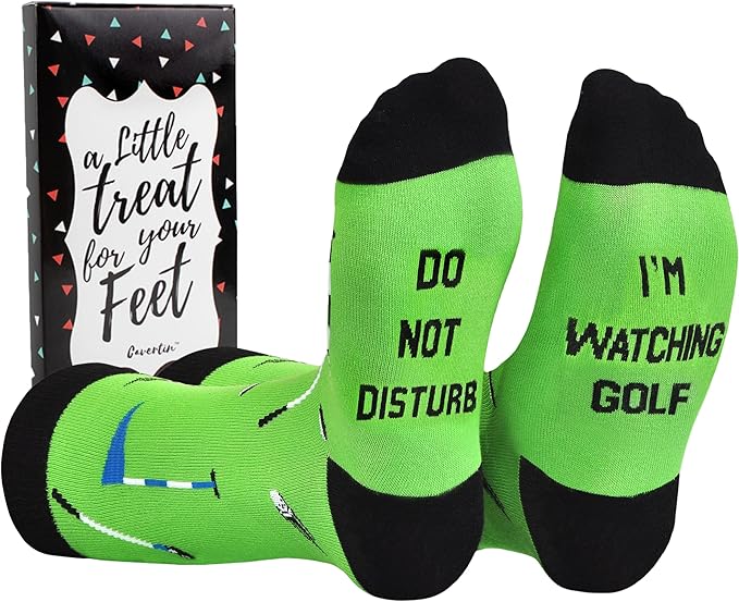 Cavertin Men's Funny Socks Hunting Fishing Football Baseball Gaming Golf Taco Pizza Bacon Christmas Gift for Men