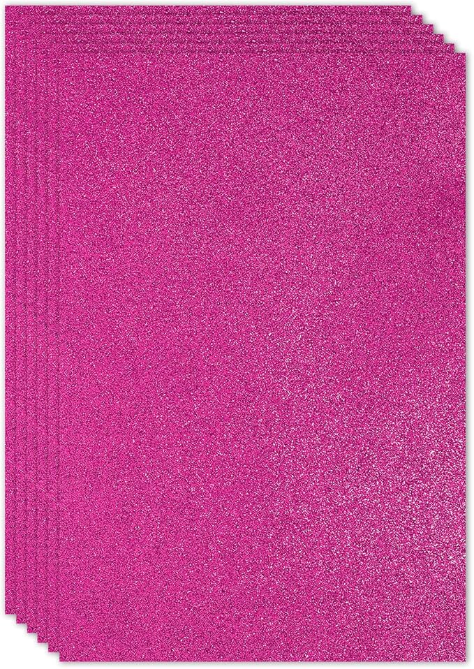 PATIKIL 2mm Thick Non Adhesive Glitter Foam Sheet 16x24inch Purple Red by PATIKIL