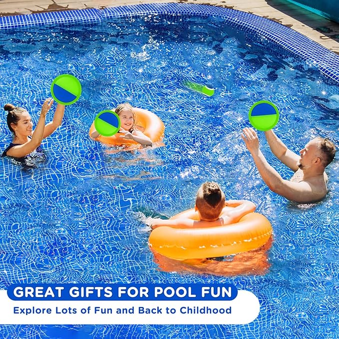 Ayeboovi Toss and Catch Ball Set Outdoor Yard Beach Pool Toys Games - Image 3