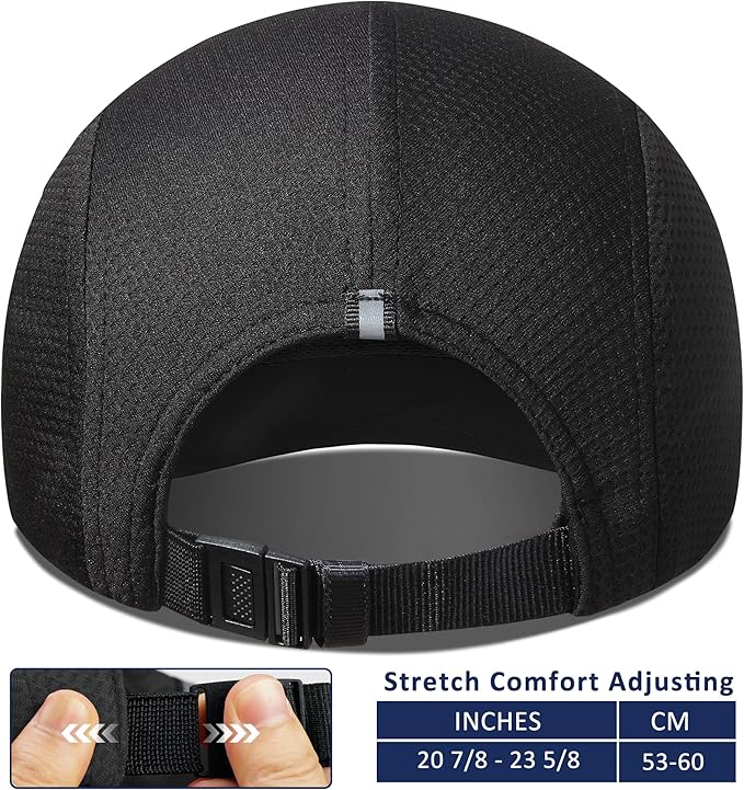 GADIEMKENSD Women's Race Day Running Cap Performance Mesh Hat - Excellent Ventilation, Lightweight, Reflective Safety